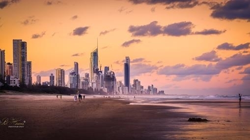 "Mermaid Beach" Surfer's Paradise, Gold Coast Queensland.