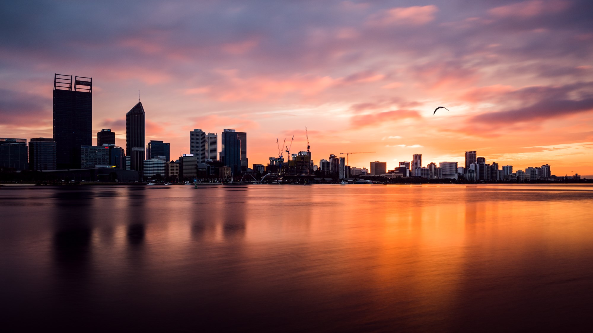 Sunrise at the South Perth foreshore - Sony Scene