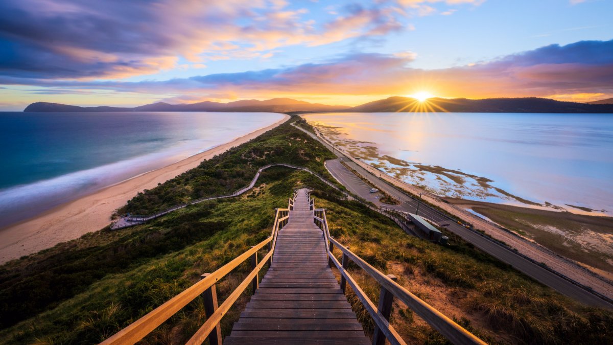 Sunset at the Neck, Bruny Island, Tasmania