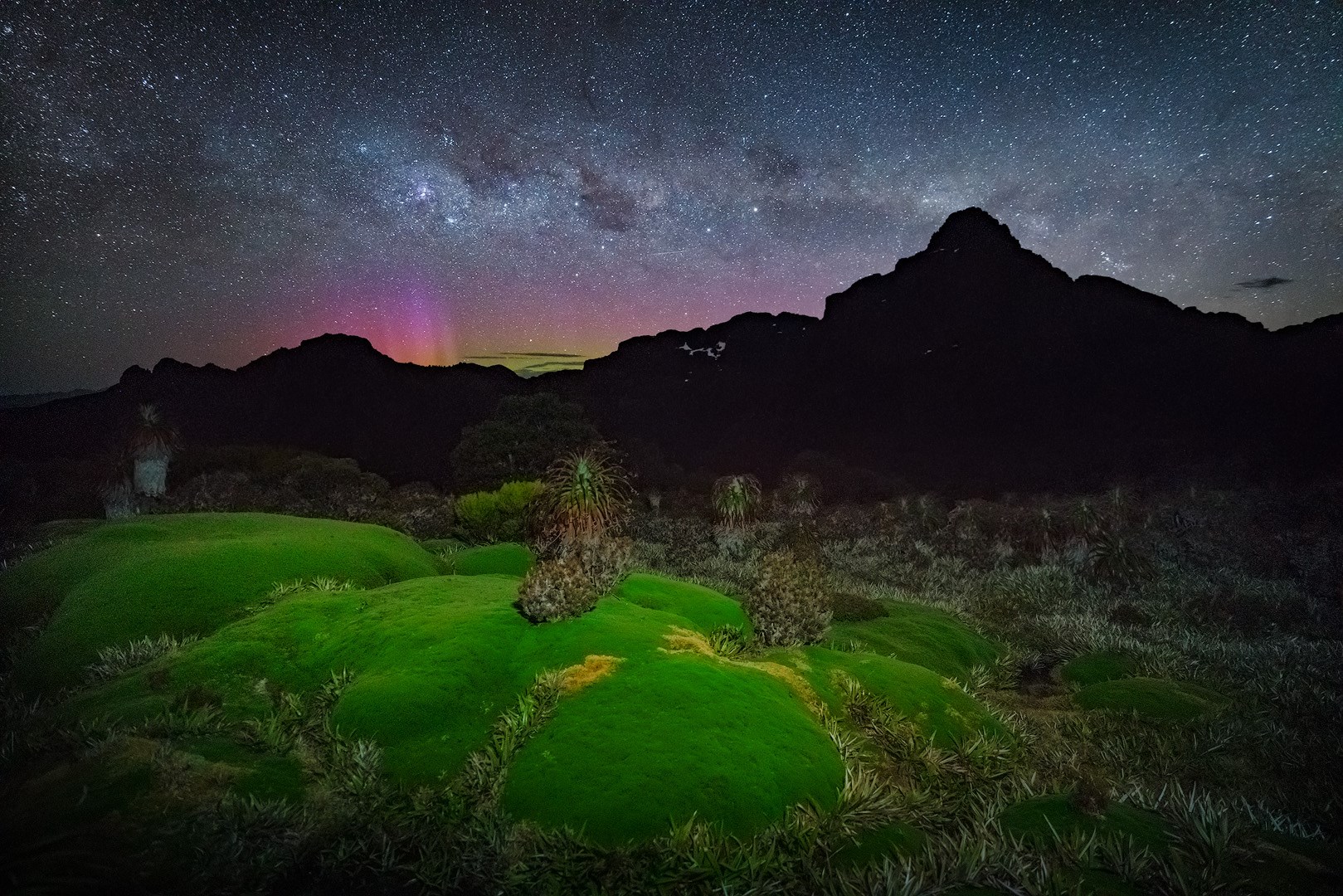 Aurora Australis in Southwest National Park