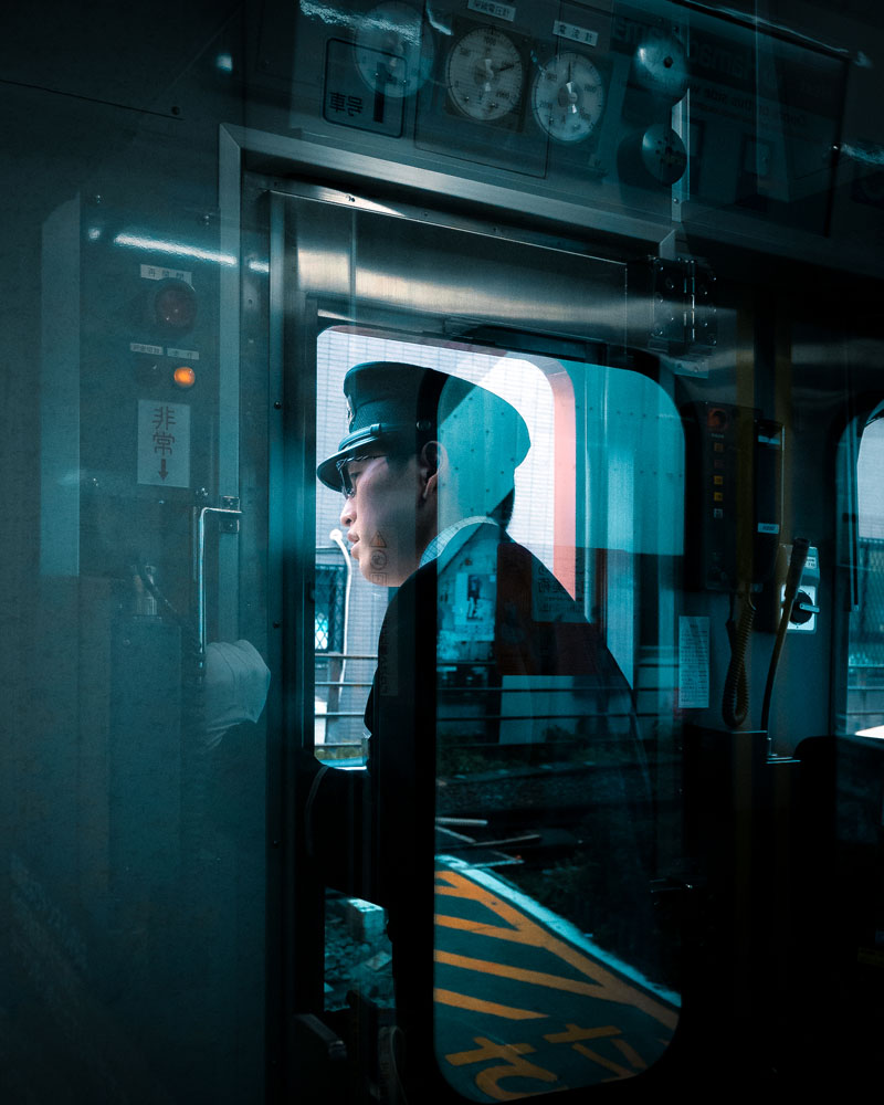 Street Photography - Train attendant