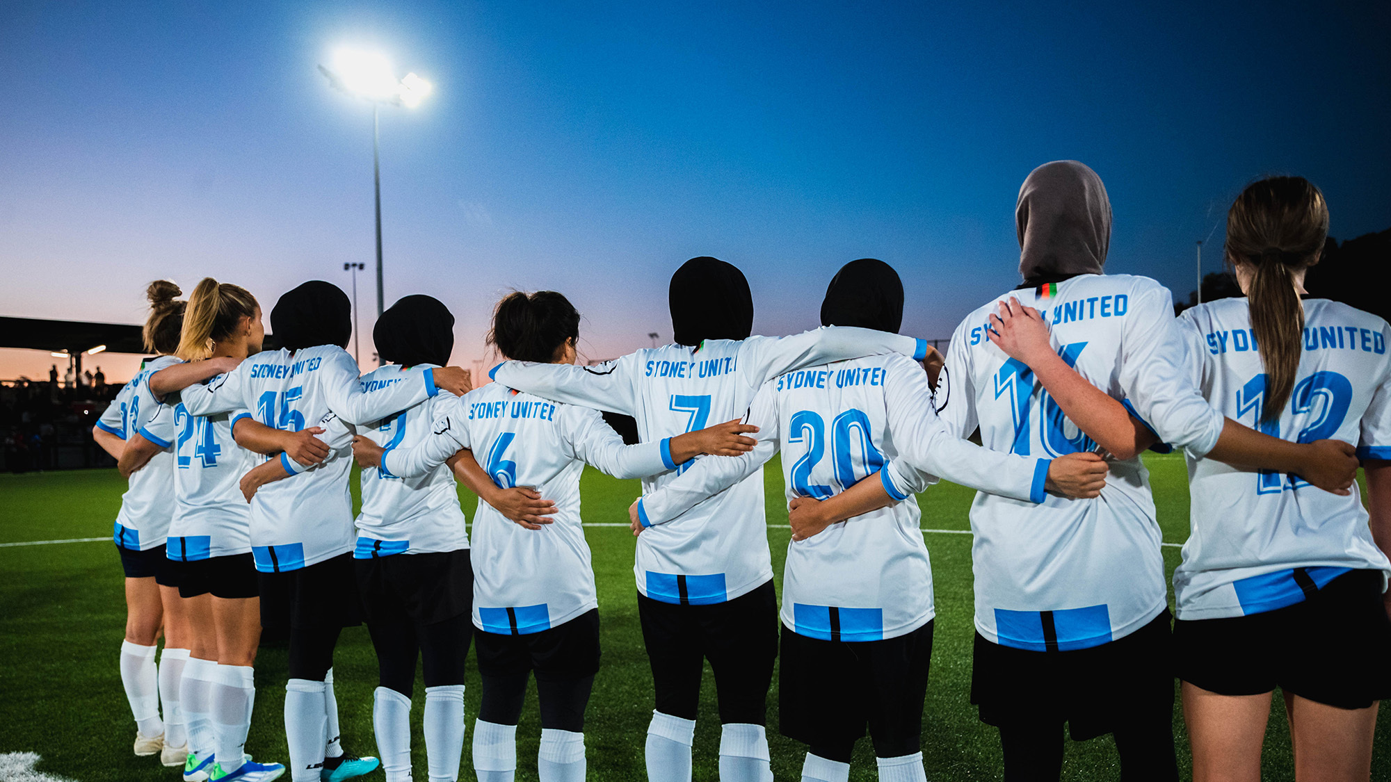 Female footballers at the Afghan Cup