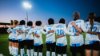 Female footballers at the Afghan Cup