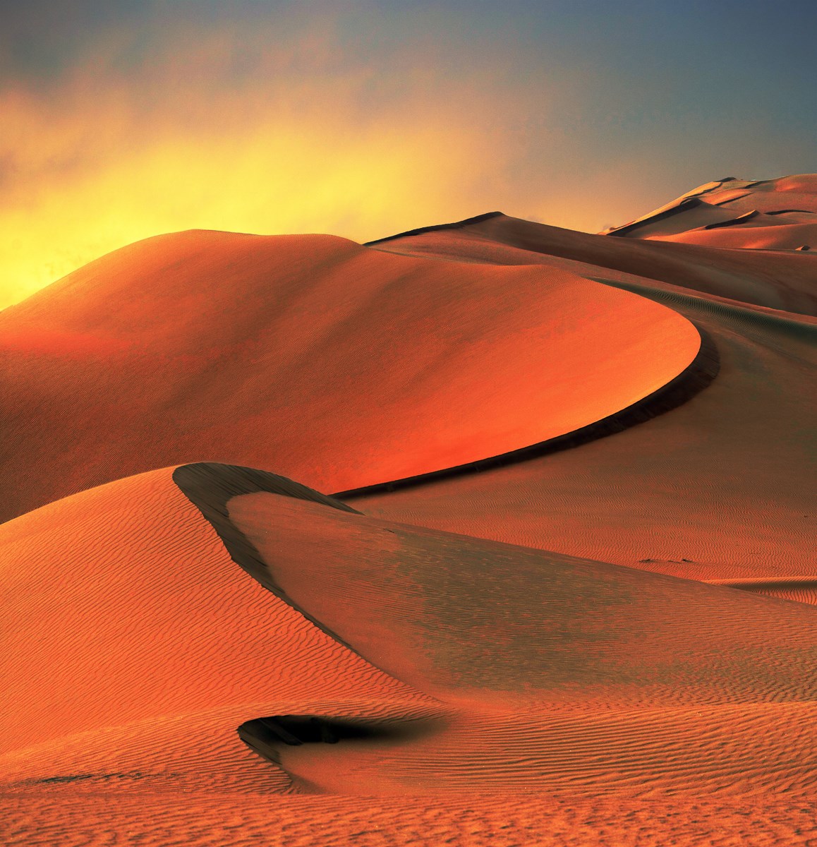 Empty Quarter Desert Sunset