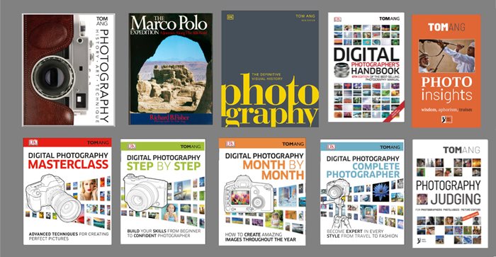 Selection of books by Tom Ang