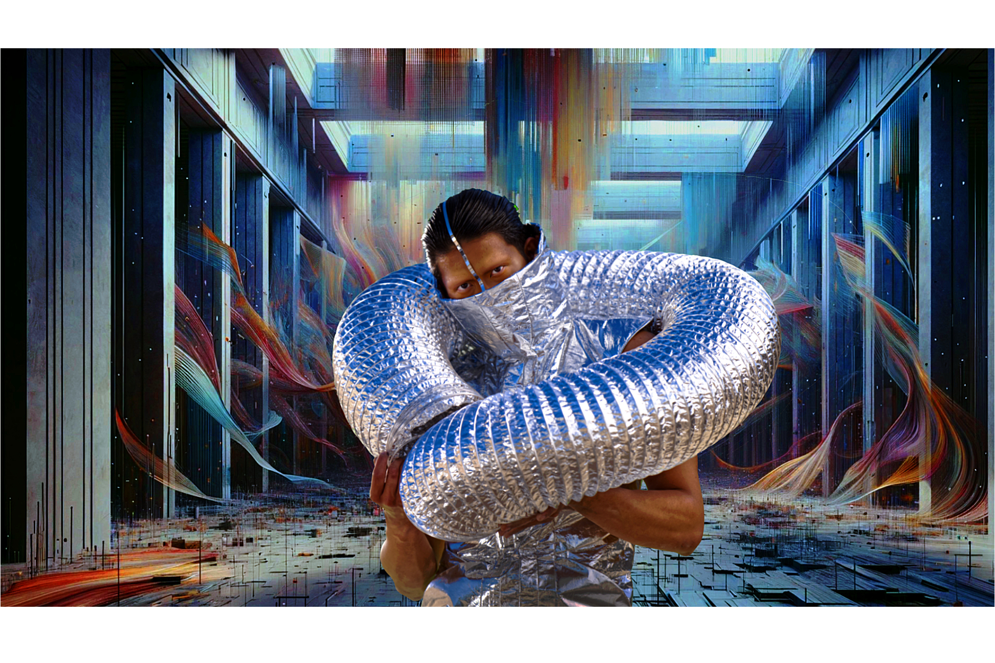 Kando - futuristic greenscreen with AI background