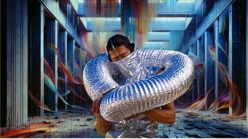 Kando - futuristic greenscreen with AI background